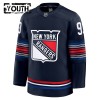 Maillot de Hockey New York Rangers Fanatics Premium Mika Zibanejad 2024-25 Navy Troisième - Enfant